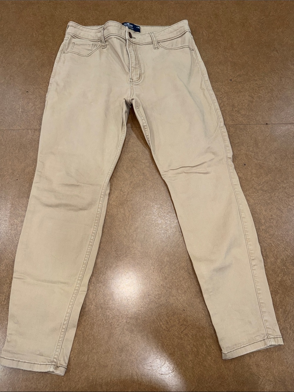Hollister Women's Light Beige High Rise Super Skinny Pants • Size 6S